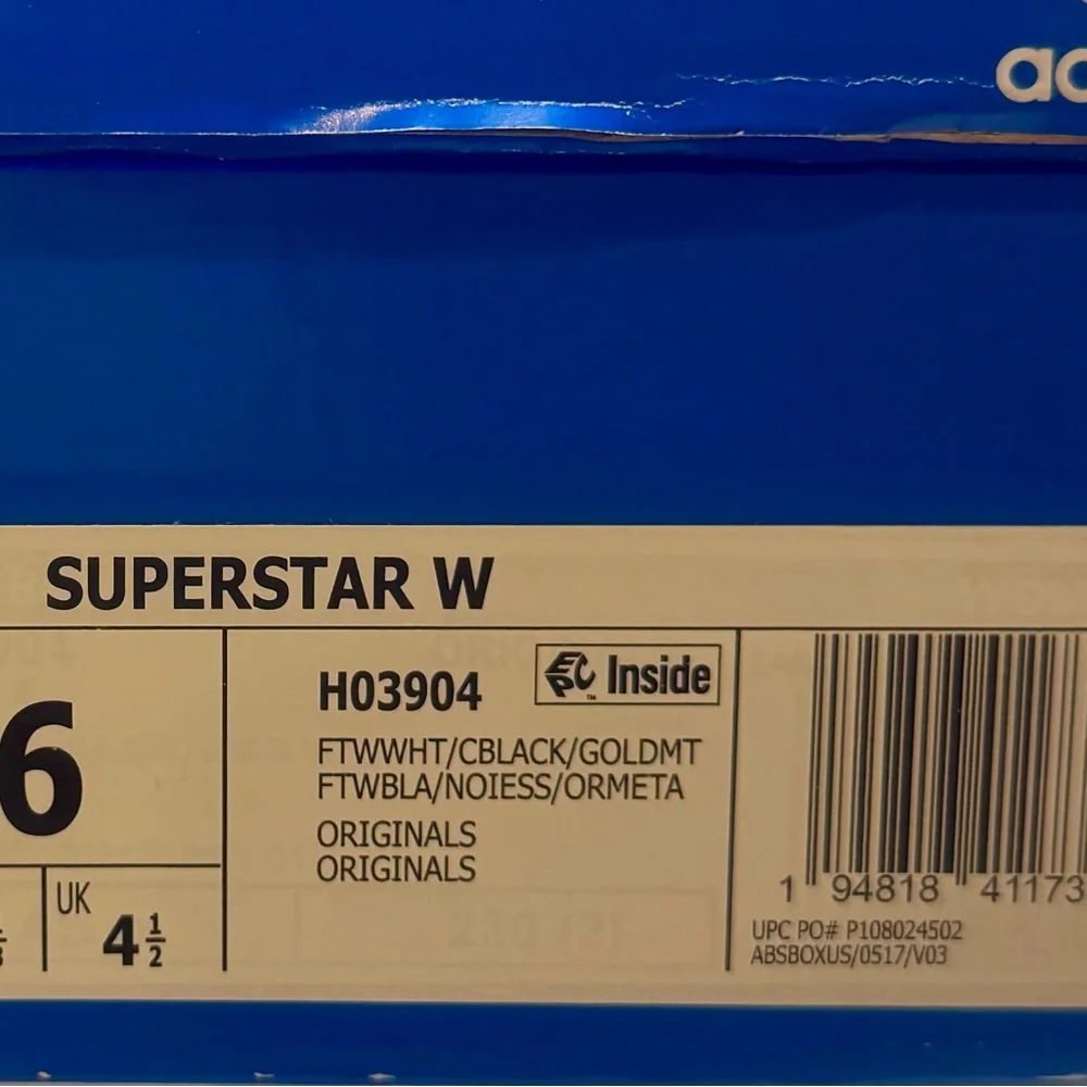 Women’s Adidas Superstar Classic Shell Toe Sneakers! NIB!!! - Picture 6 of 6